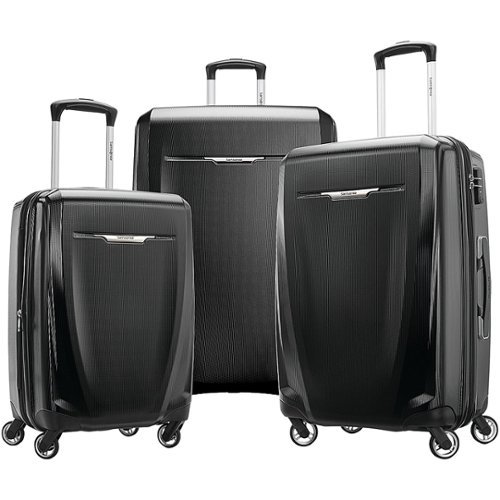 Samsonite - Winfield 3 DLX Wheeled Luggage Set (3-Piece) - Black