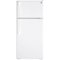 GE - 16.6 Cu. Ft. Top-Freezer Refrigerator with Edge-to-Edge Glass Shelves - White-Front_Standard