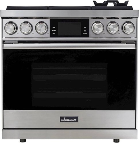 Dacor - Contemporary 4.8 Cu. Ft. Freestanding Dual Fuel Four Part Pure Convection Range with Steam-Assist Oven, Liquid Propane - Silver Stainless Steel