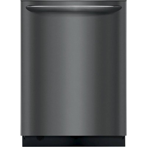 Frigidaire - Gallery 24" Compact Top Control Built-In Dishwasher with 49 dBa - Black stainless steel