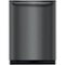 Frigidaire - Gallery 24" Compact Top Control Built-In Dishwasher with 49 dBa - Black Stainless Steel-Front_Standard