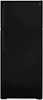 GE - 17.5 Cu. Ft. Top-Freezer Refrigerator with LED Interior Lighting - Black-Front_Standard