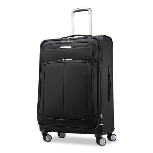 Samsonite - SoLyte DLX 25" Spinning Suitcase - Midnight Black-Front_Standard 