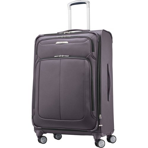 Samsonite - SoLyte DLX 25" Expandable Spinner Suitcase - Mineral Gray-Front_Standard 