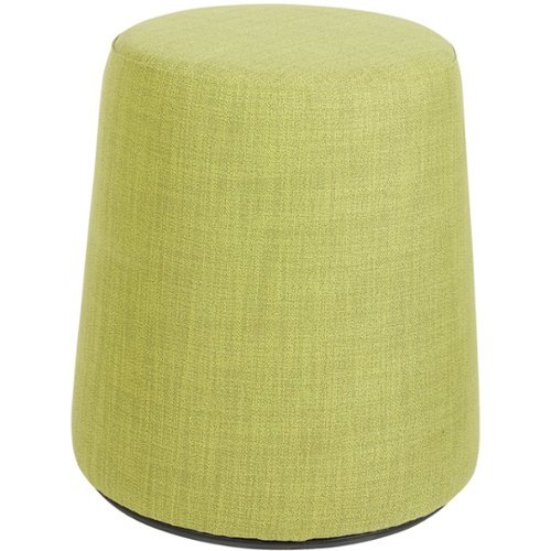 Office Star Products - Active Seat with Carry Handle Round Contemporary Fabric Ottoman - Green