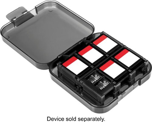 Insignia™ - Universal Premier Game Case for Nintendo Switch and Switch Lite Game Cards - Black-Front_Standard 