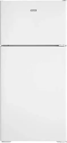 Front. Hotpoint - 15.6 Cu. Ft. Top-Freezer Refrigerator - White.