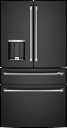 CafÃ© - 27.6 Cu. Ft. 4-Door French Door Refrigerator, Customizable - Matte Black