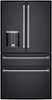 Café - 27.6 Cu. Ft. 4-Door French Door Smart Refrigerator with Convertible Temperature Drawer - Matte Black-Front_Standard