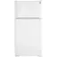Front. GE - 16.6 Cu. Ft. Top-Freezer Refrigerator - White.