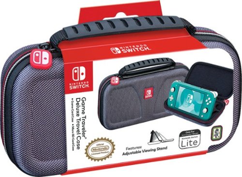 RDS Industries - Game Traveler Deluxe Travel Case for Nintendo Switch Lite - Gray