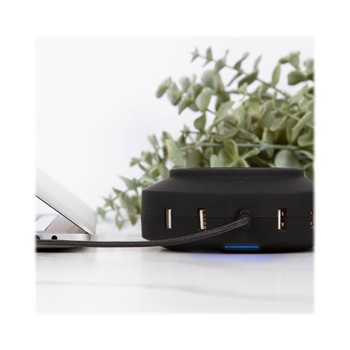 ChargeHub X5 USB Charger with Wireless Charging Pad - Black BUY ONLINE