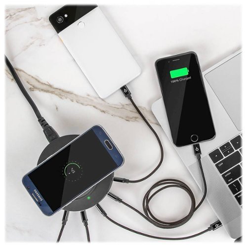 ChargeHub X5 USB Charger with Wireless Charging Pad - Black BUY IN EUROPE