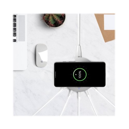 ChargeHub X5 USB Charger with Wireless Charging Pad - White GLOBAL SHIPPING