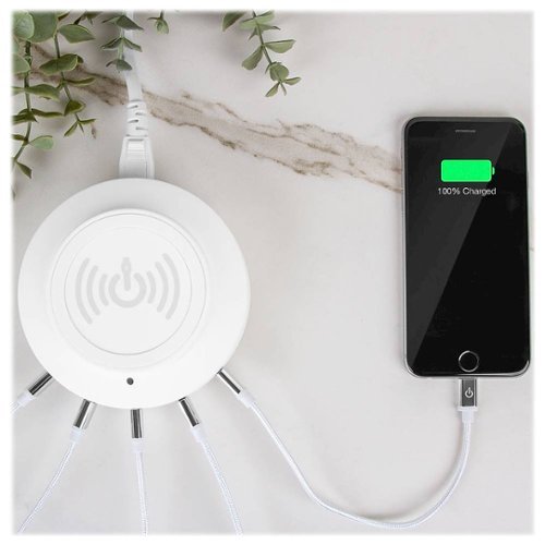 ChargeHub X5 USB Charger with Wireless Charging Pad - White WHERE TO BUY