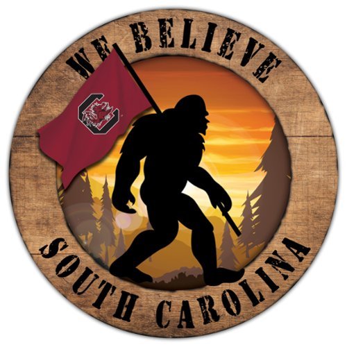 Fan Creations - South Carolina Gamecocks 12'' We Believe Bigfoot Circle Sign - Multicolor-Front_Standard 