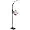 OttLite - ClearSun LED Floor Lamp with Tablet Stand and USB Charging Port - Black-Angle_Standard