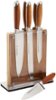 Schmidt Brothers - Bonded Teak 7-Piece Knife Block Set - Teak Wood / Stainless Steel-Angle_Standard