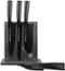 Schmidt Brothers - Jet Black 7-Piece Knife Block Set - Matte Black/Stainless Steel-Angle_Standard