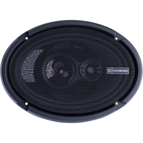 Memphis Car Audio - Power Reference 6" x 9" 3-Way Car Speakers (Pair) - Black