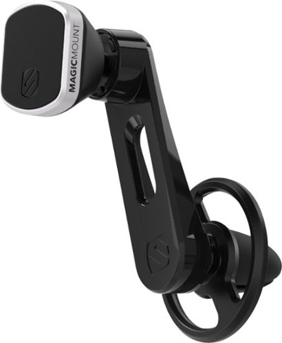 Scosche - MagicMOUNT Pro Freeflow Vent Magnetic Holder for Mobile Phones - Black-Front_Standard 