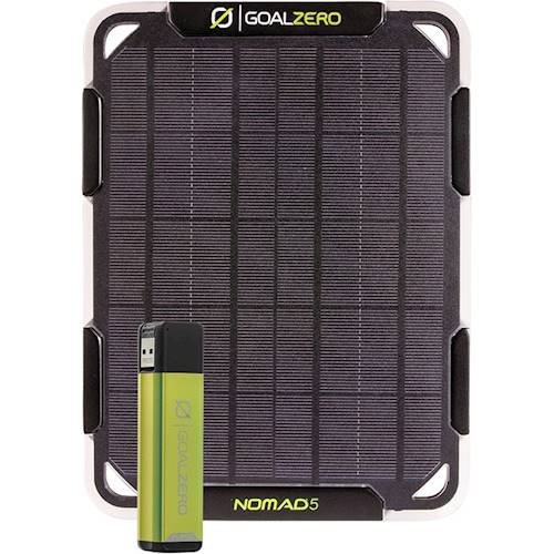 Goal Zero - Flip 12 Solar Recharging Kit - Black/Green