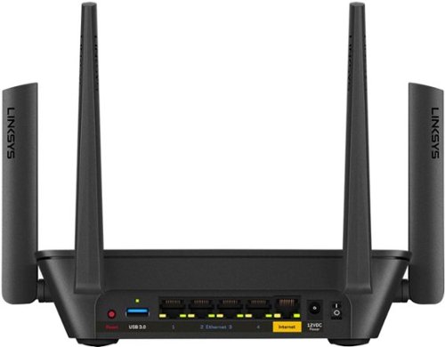 Linksys Max-Stream AC3000 Tri-Band Mesh Wi-Fi 5 Router - Black WORLDWIDE DELIVERY