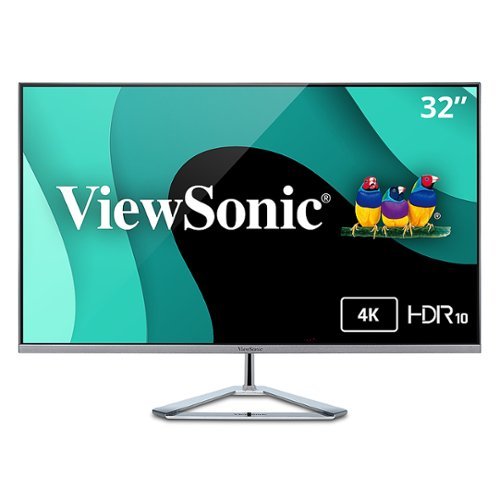 ViewSonic - VX3276-4K-MHD 31.5" LCD 4K UHD Monitor (DisplayPort and HDMI) - Silver