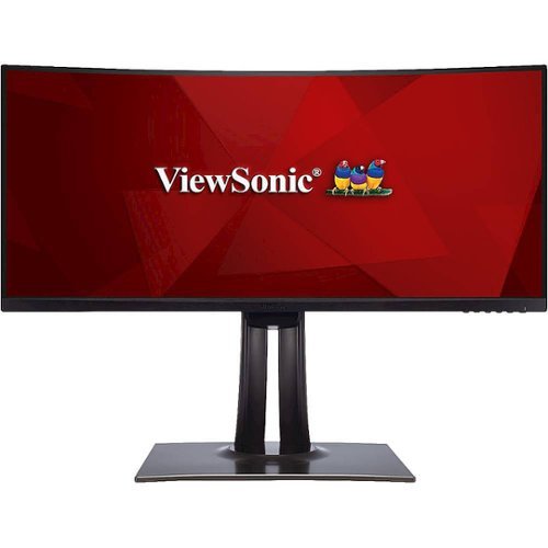 ViewSonic - 34" IPS LED Curved QHD FreeSync Monitor with HDR (DisplayPort, HDMI, USB)-Front_Standard 