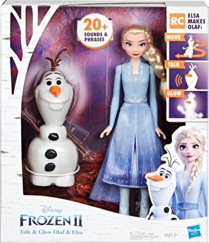 Hasbro - Disney Frozen II Talk And Glow Olaf And Elsa Dolls