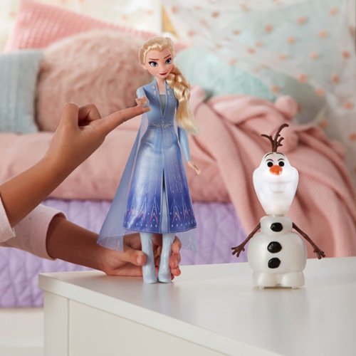 Hasbro Disney Frozen II Talk And Glow Olaf And Elsa Dolls WORLDWIDE DELIVERY
