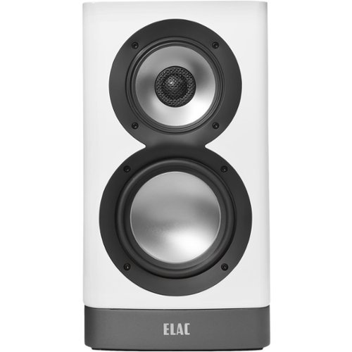 ELAC - Navis 5-1/4" Powered Wireless 3-Way Bookshelf Speakers (Pair) - Gloss White