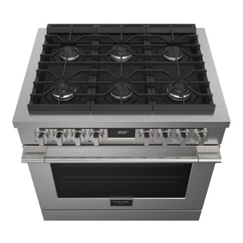 Fulgor Milano - 5.7 Cu. Ft. Freestanding Dual Fuel True Convection Range with Self-Cleaning - Stainless Steel