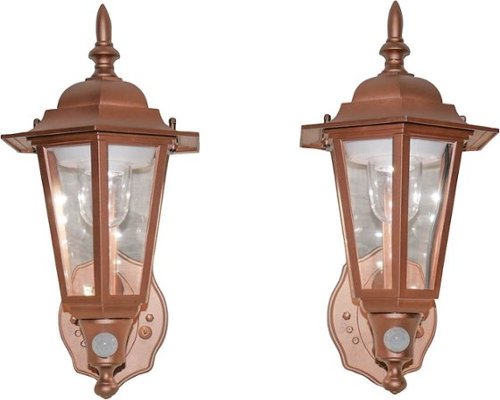 MAXSA Innovations - Motion-Activated LED Wall Sconce (2-Pack) - Bronze-Front_Standard 