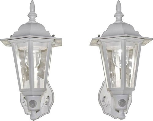 MAXSA Innovations - Motion-Activated LED Wall Sconce (2-Pack) - White