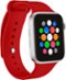 Modal™ - Silicone Band for Apple Watch 42, 44, 45mm (Series 1-8) and Apple Watch Ultra 49mm - Candy Apple Red-Angle_Standard 