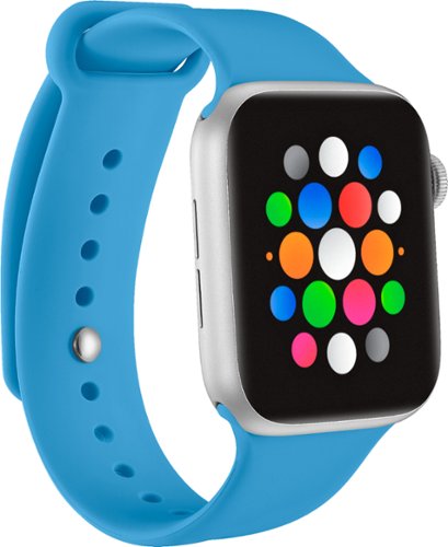 Modal™ - Silicone Band for Apple Watch 42, 44, 45mm (Series 1-8) and Apple Watch Ultra 49mm - Bright Blue-Angle_Standard 