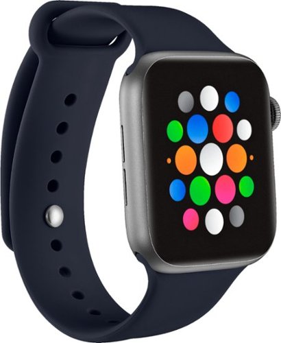 Modal™ - Silicone Band for Apple Watch 42mm, 44mm, Apple Watch Series 7 45mm and Apple Watch Series 8 45mm - Midnight Navy