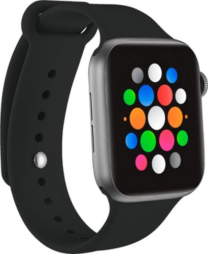 Modal™ - Silicone Band for Apple Watch 42, 44, 45mm (Series 1-8) and Apple Watch Ultra 49mm - Black