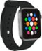 Modal™ - Silicone Band for Apple Watch 42, 44, 45mm (Series 1-8) and Apple Watch Ultra 49mm - Black-Angle_Standard
