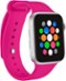 Modal™ - Silicone Band for Apple Watch 42, 44, 45mm (Series 1-8) and Apple Watch Ultra 49mm - Neon Pink-Angle_Standard