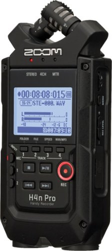 Zoom H4N PRO Handy Recorder - All Black GLOBAL SHIPPING