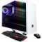 CyberPowerPC - Gamer Xtreme Gaming Desktop - Intel Core i3-9100F - 8GB Memory - AMD Radeon RX 580 - 1TB HDD + 240GB SSD - White-Left_Standard