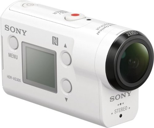  Sony - Geek Squad Certified Refurbished AS300 Waterproof Action Camera - White