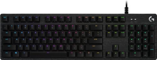 Logitech - G512 SE Full-size Wired Mechanical GX Blue Clicky and Tactile Switch Gaming Keyboard with RGB Back Lighting - Black