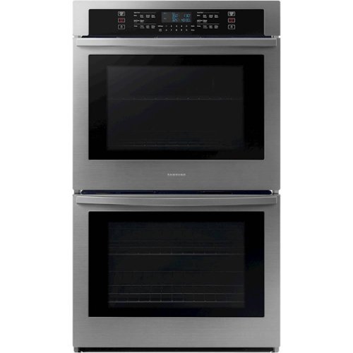 Samsung - 30" Built-In Double Electric Wall Oven - Stainless Steel-Front_Standard 