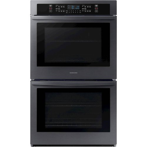 Samsung - 30" Built-In Double Electric Wall Oven - Black Stainless Steel-Front_Standard 