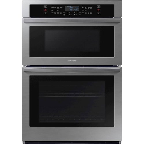 Samsung - 30" Built-In Electric Microwave Combination Wall Oven-Front_Standard 