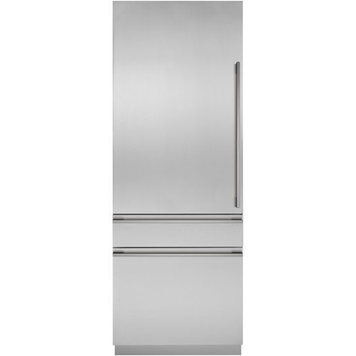Monogram - 14.1 Cu. Ft. Bottom-Freezer Built-In Refrigerator - Stainless Steel