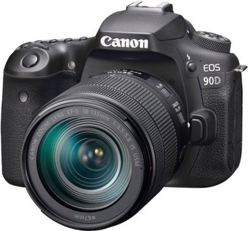 CANON EOS 90D DSLR CAMERA WITH EF-S 18-135MM LENS - BLACK WORLDWIDE DELIVERY